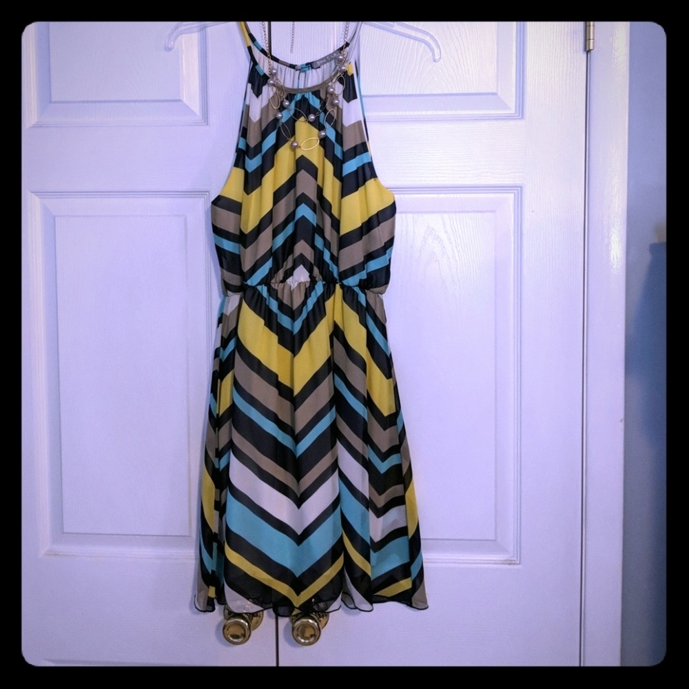 Blue LA open-back sundress